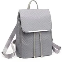 Miss Lulu Cityrucksack Damen Rucksack aus Kunstleder – Elegant mit Rolltop.