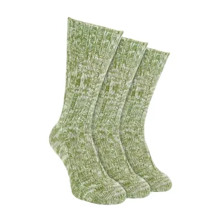 3er Pack Herren warme 100% Woll-Rippenstrumpfe mit verstärkter Ferse und Zehen