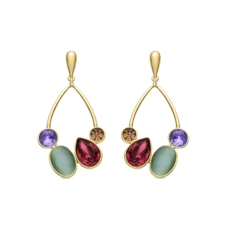 Luxenter Multicolour Zirkonia Ohrringe aus 18k Gelbgold - Mortha