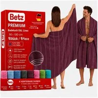 Betz Strandtuch Betz XXL Badetuch LINES Saunahandtuch Liegetuch 90x180 cm, 100% Baumwolle
