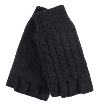 HEAT HOLDERS Damen Winter-Thermo-Fingerlose Handschuhe mit Zopfmuster