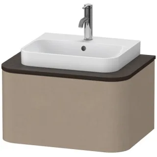 Duravit Happy D.2 Plus Konsolenwaschtischunterbau wandhängend Leinen Matt 650x480x354 mm - HP4940075 HP4940075750010