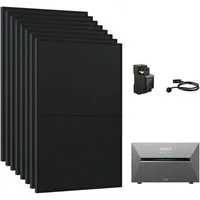 Anker Balkonkraftwerk 3640W Komplettset Solaranlage Anker SOLIX 3 E2700 Pro Speicher, (Smart Meter und 8x Astronergy 455Wp im Lieferumfang enthalten), Speicher mit integriertem Wechselrichter, All-in-One 2,668kWh Akku