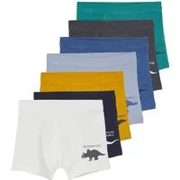 vertbaudet Boxershorts Jungen Boxershorts, Dinosaurier 7er-Pack