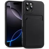 CoolGadget Handyhülle Card Case Handy Tasche für Apple iPhone 16 Pro Max 6,7 Zoll, Silikon Schutzhülle mit Kartenfach für iPhone 16 Pro Max Hülle