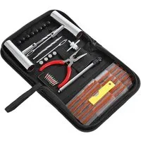 KINSI Reifen-Reparaturset 46‑tlg. Autoreifen‑Reparaturset,Komplettes Reparaturwerkzeug, Set, 46-St., für Vakuumreifen, Auto & Motorrad