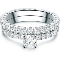 Trilani Silberring silber, aus Sterling Silber mit Zirkonia