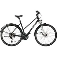 KTM Crossrad KTM Avenza Cross Street Damen schwarz(weiß/berry) 2025, 30 Gang Shimano Deore T6000-10 SGS shadow, Kettenschaltung