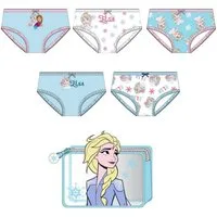 Disney Frozen Slip Kinder 5'Er Unterwäsche Set Mädchen 100% Baumwolle (5-St)