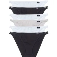 bonprix Tangaslip (Packung, 6-St) mit doppelten Seitenbändern, bequeme Passform, im 6er-Pack