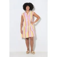 Angel of Style Jerseykleid Musselinkleid A-Linie Streifenmix Volants