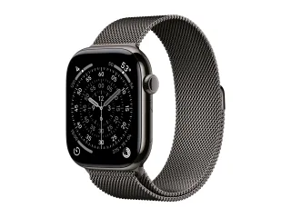 Apple Watch Series 11 (GPS + Cellular) 46mm Titan schiefer mit Milanaise-Armband S/M schiefer | mfd34zr/a |