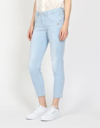 GANG Damen Essentials 94Amelie cropped - relaxed fit Jeans glamour mid