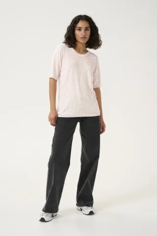 Strickpullover Regular fit pink white