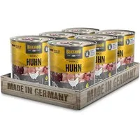 Belcando Baseline Huhn - getreidefreies Nassfutter mit Distelöl 6x800g, Nassfutter für: Hunde