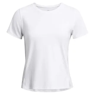 Under Armour - "Launch" T-Shirt für Damen, Rundhalsausschnitt, Regulär (Weiß/Reflektierend)