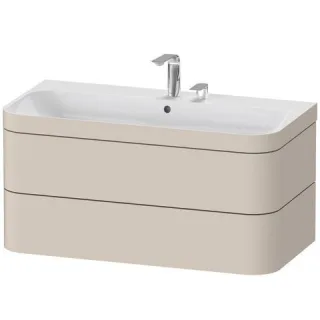 Duravit Happy D.2 Plus c-bonded Set wandhängend Taupe 975x490x480 mm - HP4638E8383 HP4638E8383