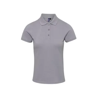 Premier - Poloshirt für Damen (Silber)