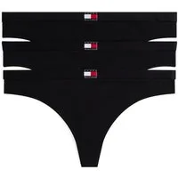 Tommy Hilfiger Underwear String 3 PACK THONG (EXT.SIZES) (3-St) basic, elastischer Bund, unifarben
