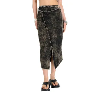 The Ragged Priest - "Rune" Langer Rock für Damen, Denim, leger (Braun)