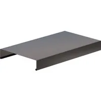 Sarei Haus- und Gartentechnik Glattblech Sarei Mauerabdeckung Alu-anthrazit 0,8 m, Aluminium