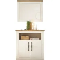 OTTO home Garderoben-Set WESTMINSTER, (2-St., Kommode, Spiegel), im romantischen Landhausstil