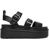 DeeZee Deezee Damen-Sandalen Schwarz Sandale