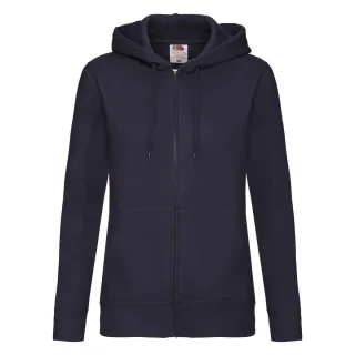 Fruit of the Loom - Hoodie mit durchgehendem Reißverschluss für Damen (Marineblau)