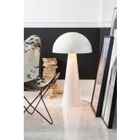 J-Line by Jolipa Dekoobjekt Pilz XL Stehlampe Weiß Glänzend Extra Large Metall