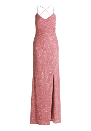 VM by Vera Mont - Abendkleid pink gemustert - Gr. - 34