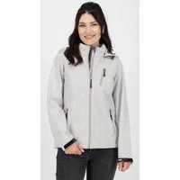 DEPROC Active Funktionsjacke SHELBY PEAK XII Outdoorjacke leichte Softshelljacke mit All-Over-Print und abnehmbarer Kapuze