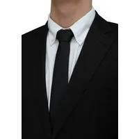 Fabio Farini Krawatte einfarbige Herren Schlips - Unicolor Krawatte in 6cm oder 8cm Breite (1-St., Unifarben) Schmal (6cm), Schwarz perfekt als Geschenk