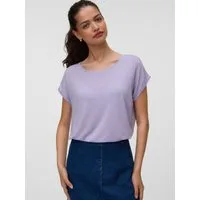 Vero Moda T-Shirt VMAVA PLAIN SS TOP JRS NOOS Materialmix, regular fit