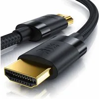 Primewire HDMI-Kabel, 2.1, HDMI Typ A (25 cm), 8K @ 120Hz / 4K @ 240Hz DSC, Ultra High Speed, Nylonummantelung, 0,25m
