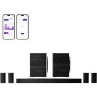 Ultimea Heimkinosystem Skywave X100 Dual Soundbar 9.2.6-Kanal-Surround-Sound Dolby Atmos & DTS:X (2000 W, Dualer 10'' Subwoofer, THX, 8K-HDR-Passthrough, heimkino soundsyste, Soundbar mit AVR-Qualität)