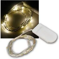 McShine LED-Lichterkette LED Draht-Lichterkette "Micro", 20 LEDs, warmweiß