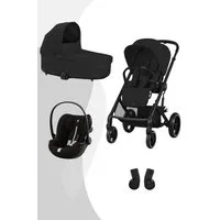 Cybex Kombi-Kinderwagen Balios S Lux Kinderwagen Travel-System Ease Plus S, inkl. Babywanne, Cloud G3+ Babyschale und Adapter