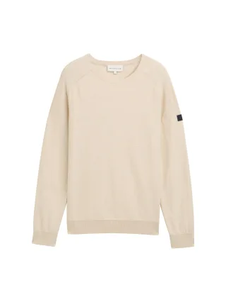 Tom Tailor - Strickpullover aus Baumwolle light cashew tonal finestripe - Gr. - XXXL