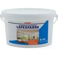 Wilckens Farben Latexfarbe Latexfarbe seidenglänzend 2,5 Liter hochdeckend