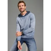 KangaROOS Langarmshirt schmale Passform, Langarm, mit Kapuze, aus Single Jersey
