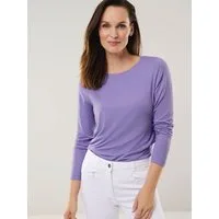 Walbusch Langarmshirt Damen Viskose-Shirt Langarm Rundhals leicht tailliert, pflegeleicht