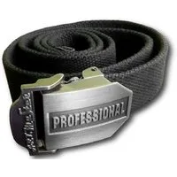 Artmas Gürtelriemen Professional STOFFGÜRTEL CANVAS BELT 3,8 CM134 LÄNGE BREIT Schwarz