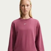Nike Sportswear Sweatshirt W NK STDO FLC LW STD CREW mit Rundhalsausschnitt, aus angerauter Sweatware, in normaler Länge
