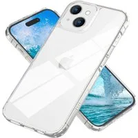 Nalia Smartphone-Hülle Apple iPhone 15 15,5 cm (6,1 Zoll), Klare Harte Hülle / Transparent / Anti-Gelb / Kratzfest / Clear Cover