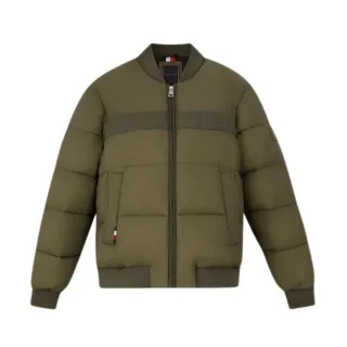 Tommy Hilfiger Grüne High Loft Bomberjacke