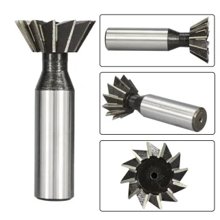 High Speed Steel Dovetail Milling Cutter 10 Blade 10mm Cutting Diameter Tip Angle 45° 60° Precision CNC Router Tool Groo