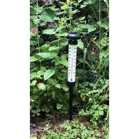 Westfalia Werkzeug Gartenthermometer Garten Solar-Thermometer mit Beleuchtung - Außen und Innenbereich, Leuchtend, Solar