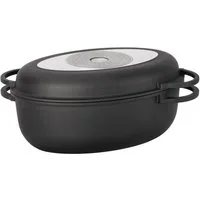 Haushalt International Topf-Set Haushalt International Aluguss-Bräter oval