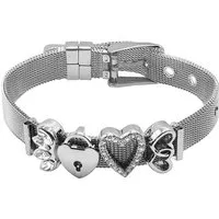 Heideman Armband Mesh Armband rose goldfarben (Armband, inkl. Geschenkverpackung), Charms sind austauschbar