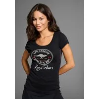 KangaROOS T-Shirt Kurzarm, sehr figurbetont, im Vintage-Design, Rundhalsausschnitt